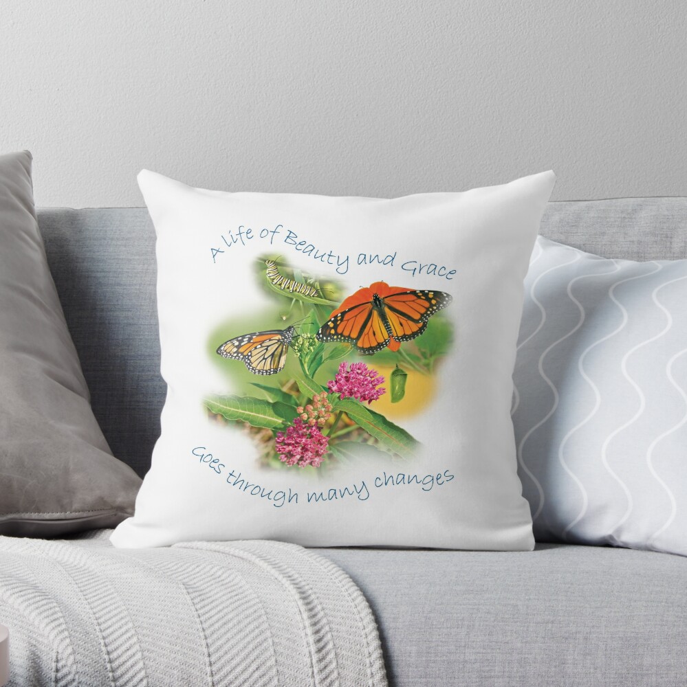 Item preview, Throw Pillow designed and sold by Gardens-Wings.