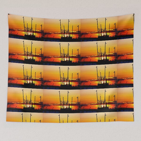 Item preview, Sunrise Over the Fishing Fleet designed and sold by FedericoArts.