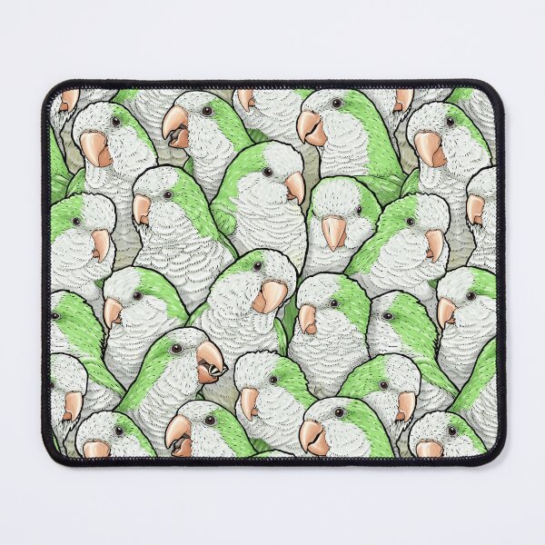 Item preview, Green Quaker Monk Parakeets designed and sold by MaratusFunk.