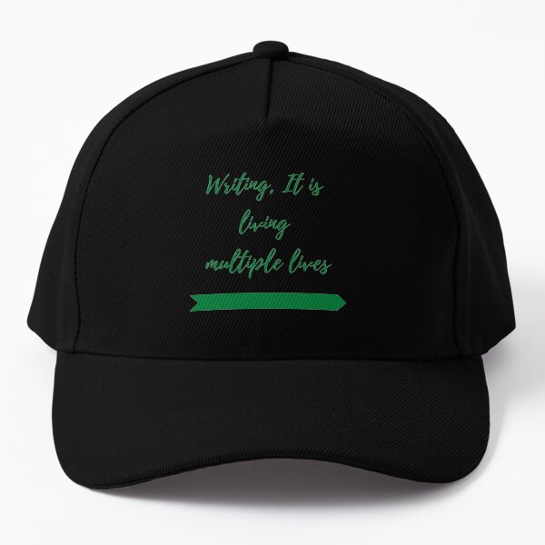Writing, It's living multiple lives Baseball Cap