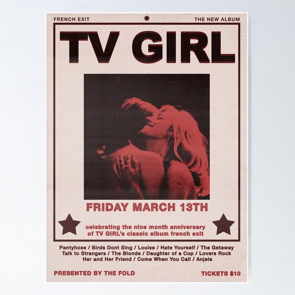 Artikel-Vorschau von TV Girl French Exit Konzert, designt und verkauft von lgsketches.
