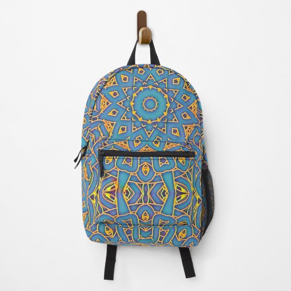 Item preview, Dev Shakti Mandala Blue and Yellow designed and sold by shantilovesart.