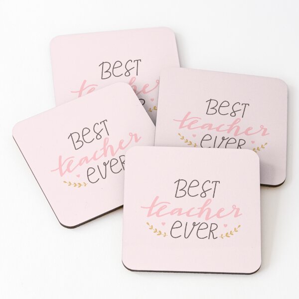 Item preview, Best teacher ever typography print. designed and sold by CoCoArt-Ua.