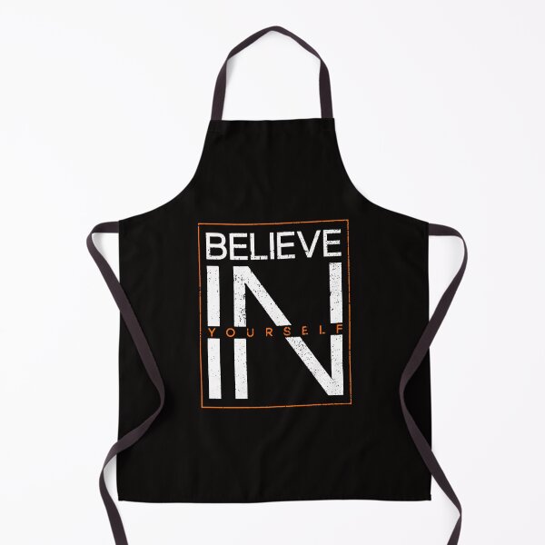 Item preview, Motivational Slogan - Believe in Yourself White Orange designed and sold by WearWolfDesigns.