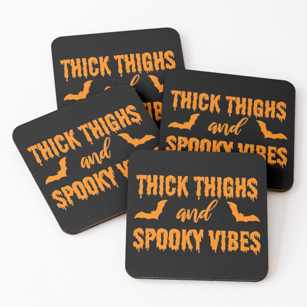Item preview, Thick Thighs And Spooky Vibes Funny Halloween designed and sold by TheBeastNation.