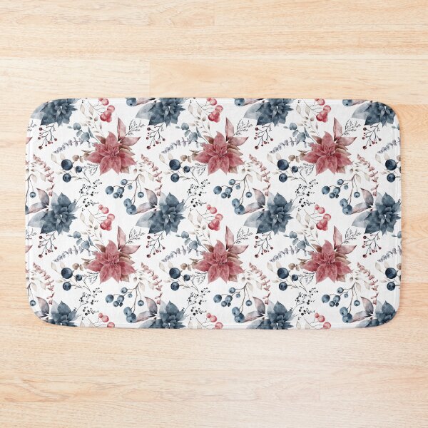 Item preview, Christmas Winter Floral Pattern  designed and sold by ElishaKayne.