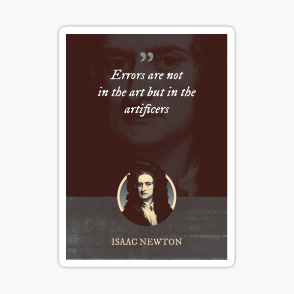 Item preview, Isaac Newton - Errors are not in the art but in the artificers designed and sold by Syahrasi.