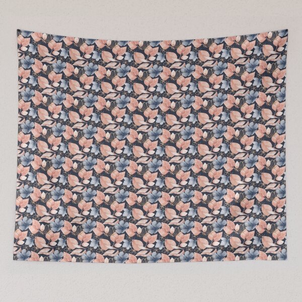 Item preview, Pink and blue flowers modern art, floral pattern,  iPhone and Samsung Galaxy case cover designed and sold by RoManSmArt.