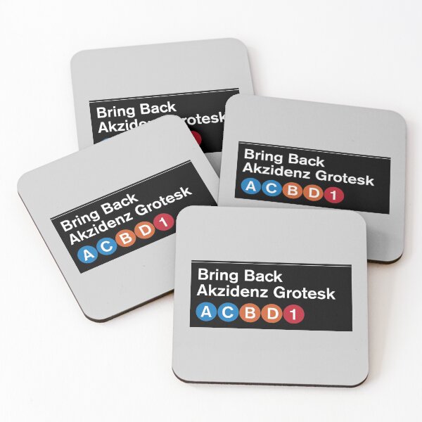 Item preview, MTA - Bring Back Akzidenz Grotesk designed and sold by brainthought.