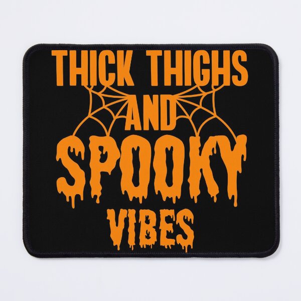 Item preview, Thick Thighs And Spooky Vibes Funny Halloween designed and sold by TheBeastNation.