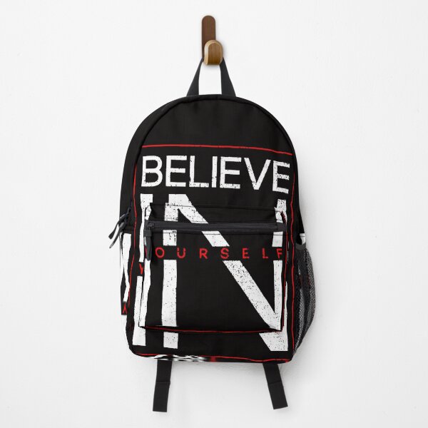 Item preview, Motivational Slogan - Believe in Yourself White Red designed and sold by WearWolfDesigns.