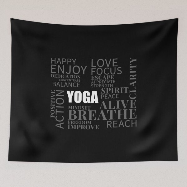 Item preview, Yoga Word Cloud designed and sold by RaybenMedia.