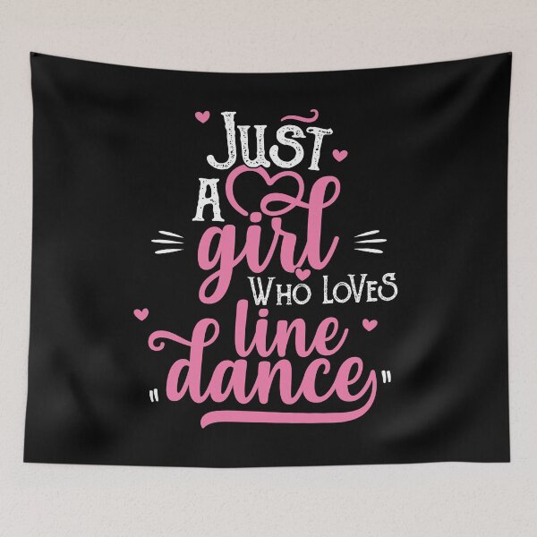 Item preview, Just a girl who loves line dance gift for grandmother print designed and sold by theodoros20.