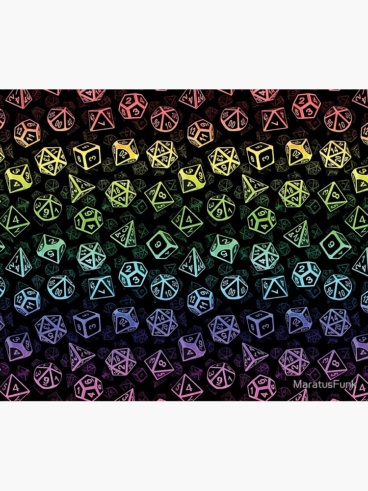 D20 Dice Set Pattern (Rainbow) by MaratusFunk