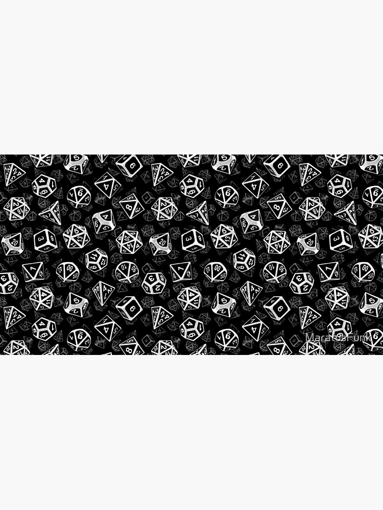 D20 Dice Set Pattern (White) by MaratusFunk