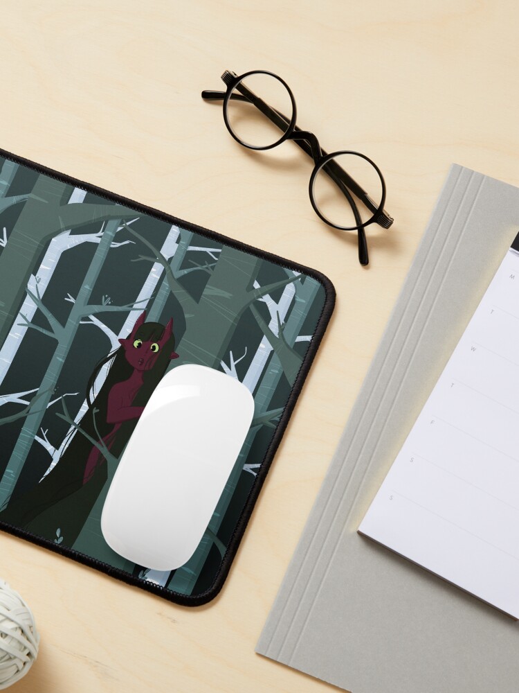 Alternate view of Curious Tiefling Mouse Pad