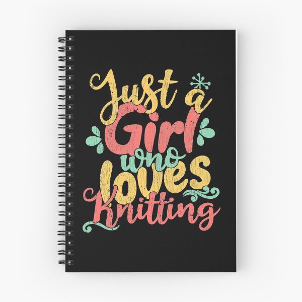 Item preview, Just A Girl Who Loves Knitting Gift print designed and sold by theodoros20.