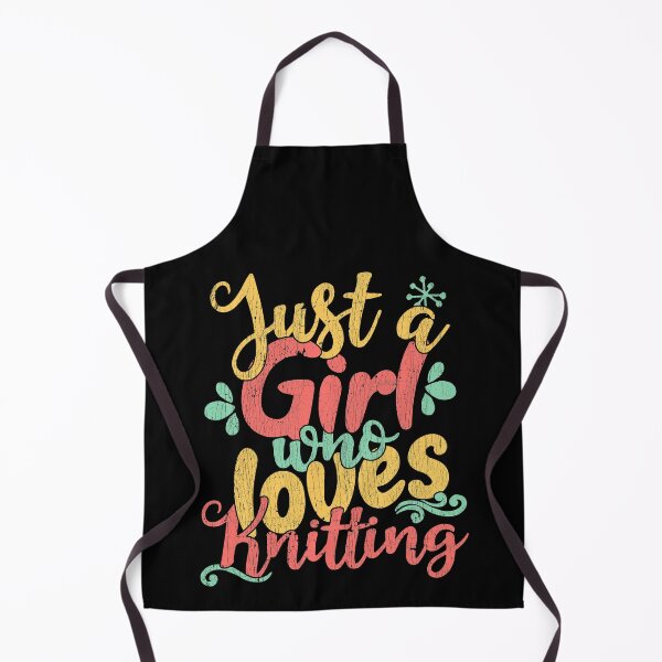 Item preview, Just A Girl Who Loves Knitting Gift print designed and sold by theodoros20.