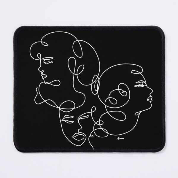 Item preview, Linear Art Abstract Portrait Three Girls 3 designed and sold by makart2.