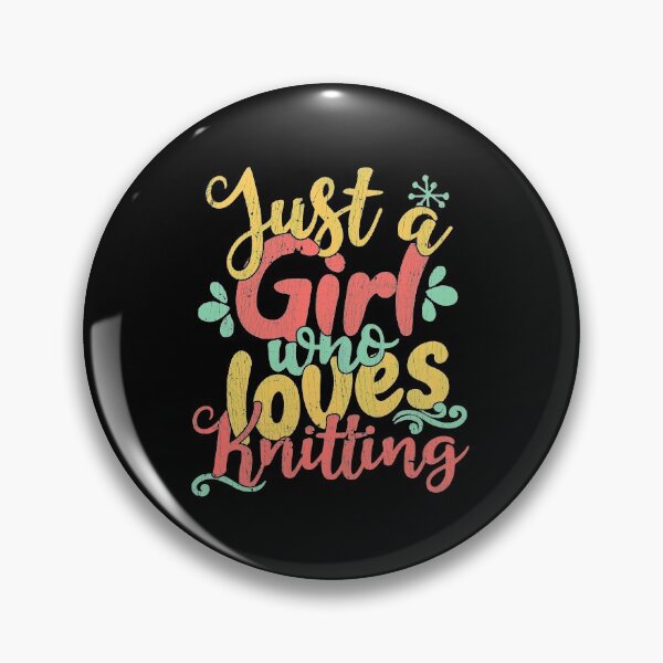 Item preview, Just A Girl Who Loves Knitting Gift print designed and sold by theodoros20.