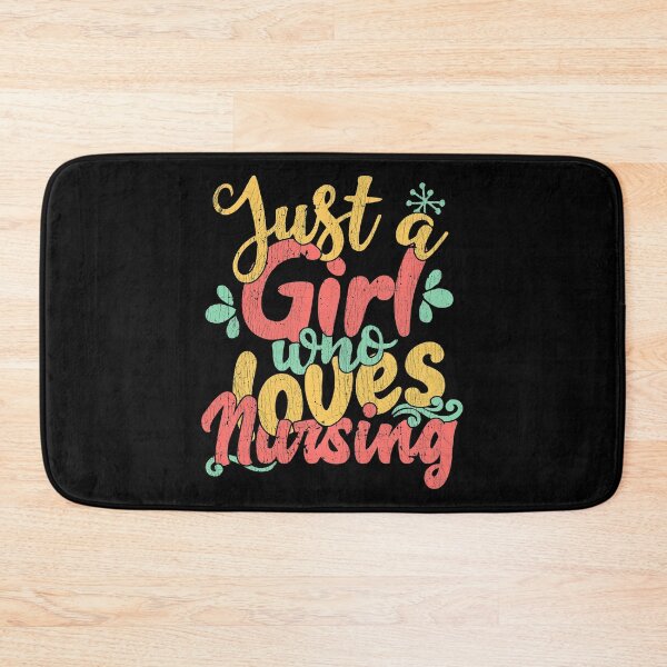 Item preview, Just A Girl Who Loves Nursing Gift graphic designed and sold by theodoros20.