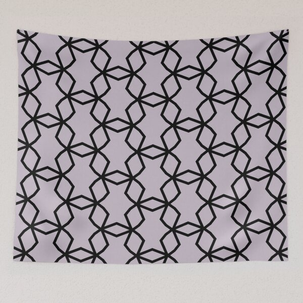 Item preview, Lilac and Black Geometric Shape Mosaic Pattern Pairs Dutch Boy 2022 Popular Color Shadowed Rose 346-3DB - Colour Trends - Trending Hues designed and sold by ColorOfTheYears.