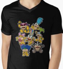 Camiseta para hombre de cuello en v Koopalings - Paper Mario: Color Splash