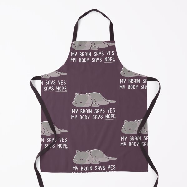 Item preview, Lazy My Body Says Nope Funny Lazy Cat designed and sold by PixelsNotPens.