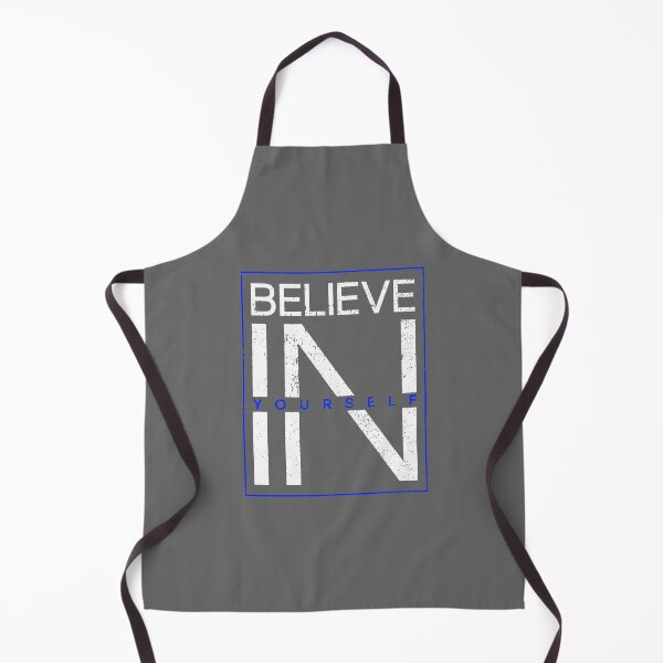 Item preview, Motivational Slogan - Believe in Yourself White Blue designed and sold by WearWolfDesigns.