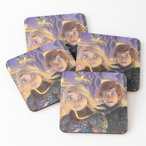Item preview, Hiccup and Astrid in the Hidden World designed and sold by Kaylahardyart.