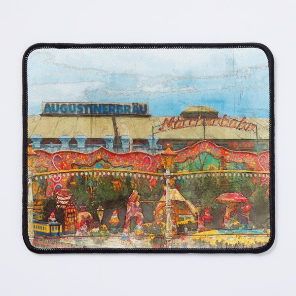Item preview, Munich Beer Festival - fairy tale train and Bierzelt designed and sold by Art-Frankenberg.