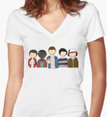 Stranger Things Women's Fitted V-Neck T-Shirt