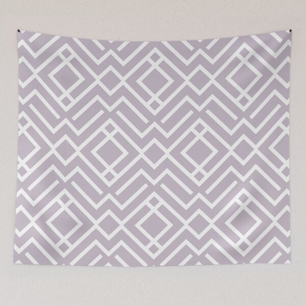 Item preview, Lilac and White Stripe Diamond Shape Pattern Pairs Dutch Boy 2022 Popular Color Shadowed Rose 346-3DB - Colour Trends - Trending Hues designed and sold by ColorOfTheYears.