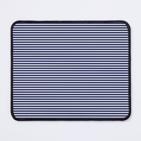 Item preview, Navy and White Horizontal Thin Cabana Stripes designed and sold by Amy Brinkman.