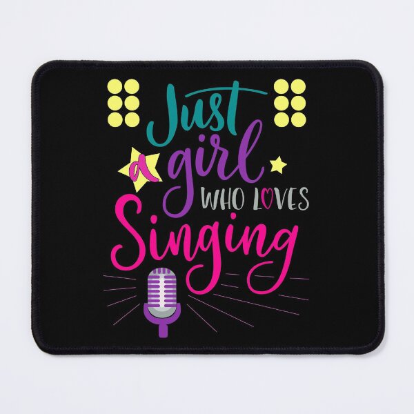Item preview, Just A Girl Who Loves Singing - Female Singer Gift graphic designed and sold by theodoros20.