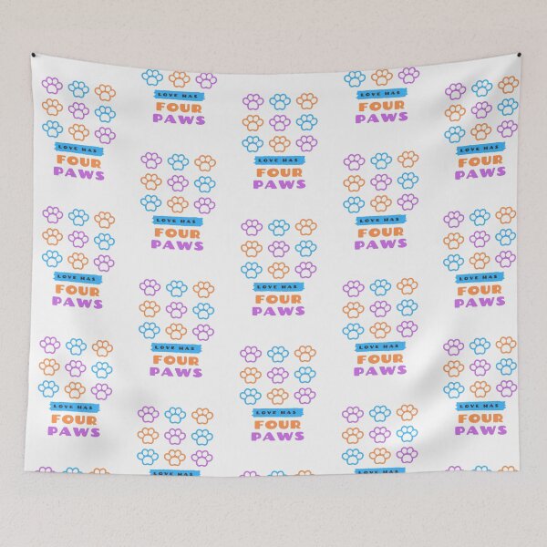Item preview, Love has four paws cat dog tshirt designed and sold by Shannon Price.
