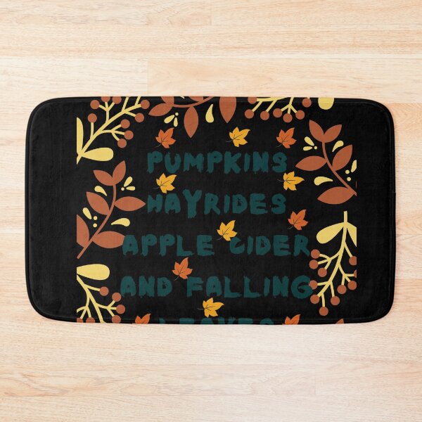 Item preview, Pumpkins Hayrides Apple Cider And Falling Leaves Throw Pillow designed and sold by Dragsma ⭐⭐⭐⭐⭐.