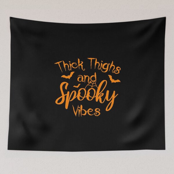 Item preview, Thick Thighs And Spooky Vibes Funny Halloween designed and sold by TheBeastNation.