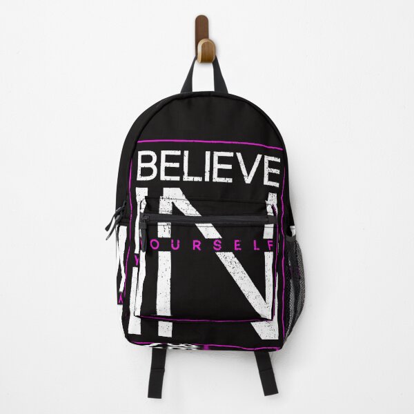 Item preview, Motivational Slogan - Believe in Yourself White Pink designed and sold by WearWolfDesigns.