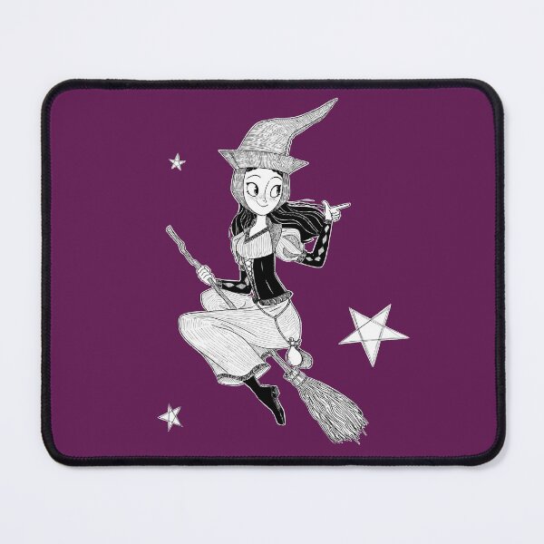 Item preview, Cute Witch on a Broom designed and sold by Larissa Melnik.