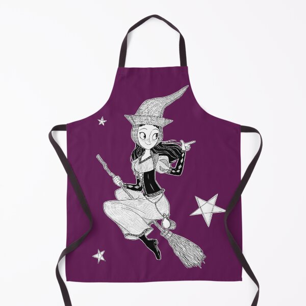 Item preview, Cute Witch on a Broom designed and sold by Larissa Melnik.