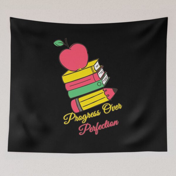 Item preview, Motivational Progress Over Perfection Back To School Teacher designed and sold by oussimakh.