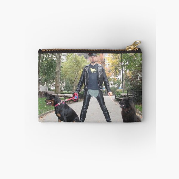 Item preview, leather boy with dogs designed and sold by BOBBYBABE.