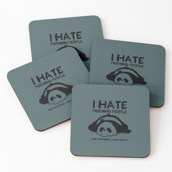 Item preview, Lazy Panda I Hate Morning People designed and sold by PixelsNotPens.