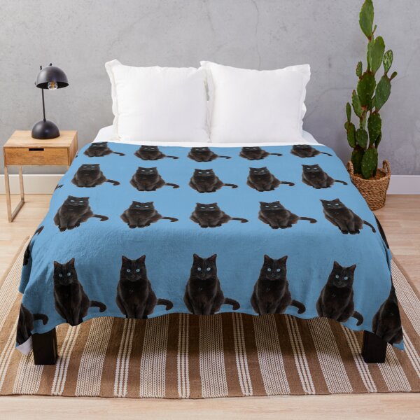 Artikelvorschau, Schwarze Katze mit blauen Augen entworfen und verkauft von Dreamflight.