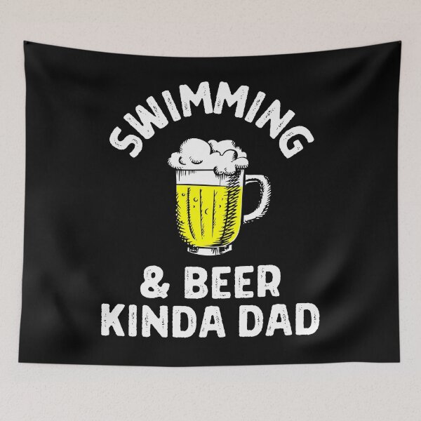 Item preview, Swimming & beer kinda dad designed and sold by TheGreenGoat.