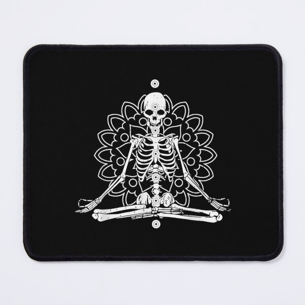 Item preview, Meditating Skeleton Chakras Lotus Flower Yoga Gift designed and sold by cysandy.