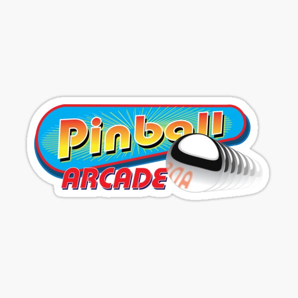 "Pinball" Sticker for Sale by Yorkiedesign Redbubble