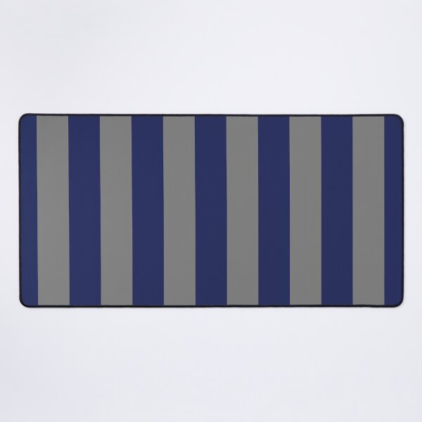 Item preview, Navy Blue and Gray Stripes, Vertical Awning Stripes designed and sold by Amy Brinkman.