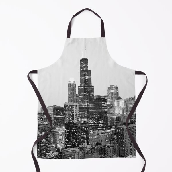 Item preview, New York Streets, New York, Buildings, Night View, Skyline, Cityline, City Light, Black and White designed and sold by Magic Love Art Print.
